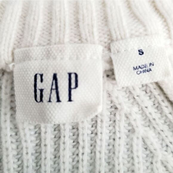 GAP Neutrals Striped Sweater Top Size Small - Picture 11 of 12